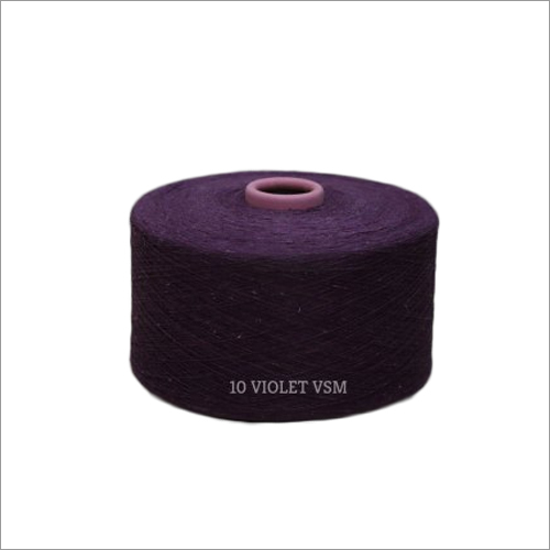 10 Violet Color VSM Cotton Yarn
