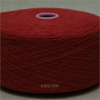 4 Red Color VSM Cotton Yarn