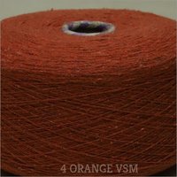 4 Orange Color VSM Cotton Yarn