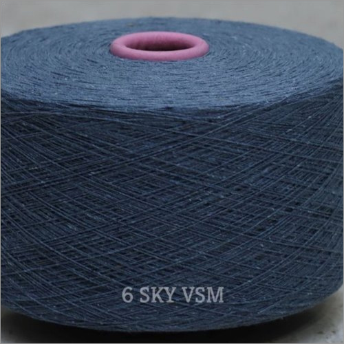 6 Sky Blue Color VSM Cotton Yarn