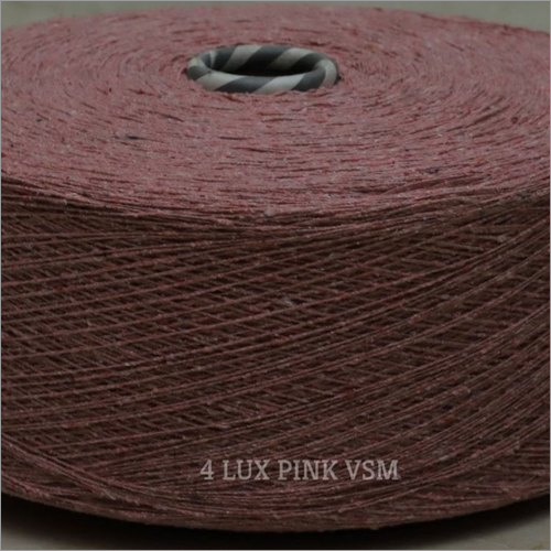 4 Count Lux Pink Color VSM Cotton Yarn