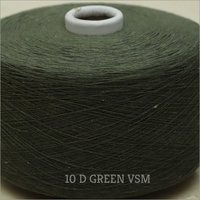 10 D Green Color VSM Cotton Yarn