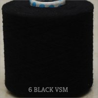 6 Black Color VSM Cotton Yarn
