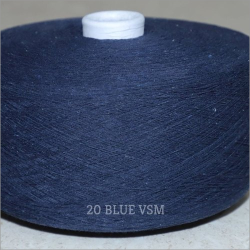 20 Blue Color VSM Cotton Yarn