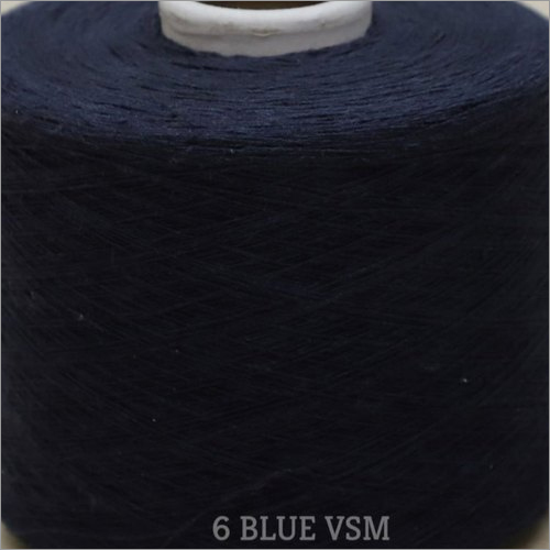 6 Blue Color VSM Cotton Yarn
