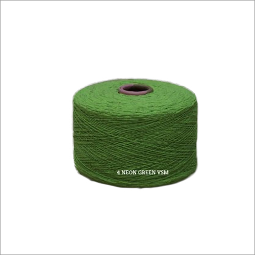 4 Neon Green Color VSM Cotton Yarn