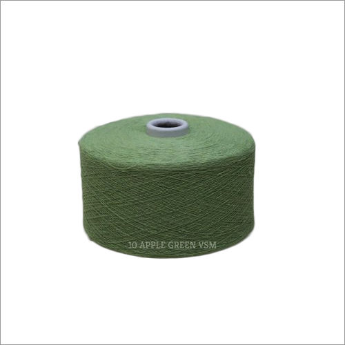 10 Apple Green Color VSM Cotton Yarn