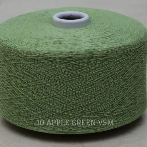 10 Apple Green Color VSM Cotton Yarn