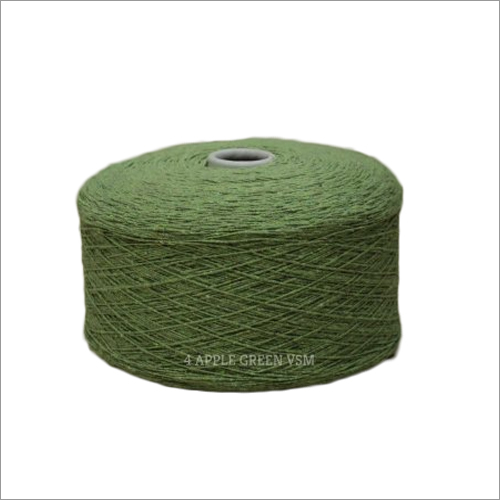 4 Apple Green Color VSM Cotton Yarn