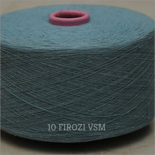 10 Count Firozi Color VSM Cotton Yarn