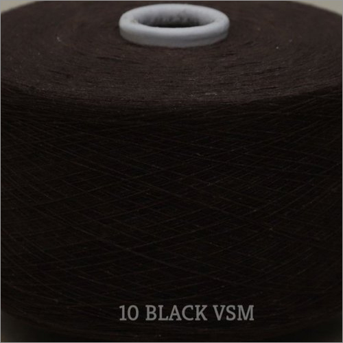 10 Black Color VSM Cotton Yarn