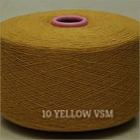 10 Yellow Color VSM Cotton Yarn