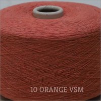 10 Orange Color VSM Cotton Yarn