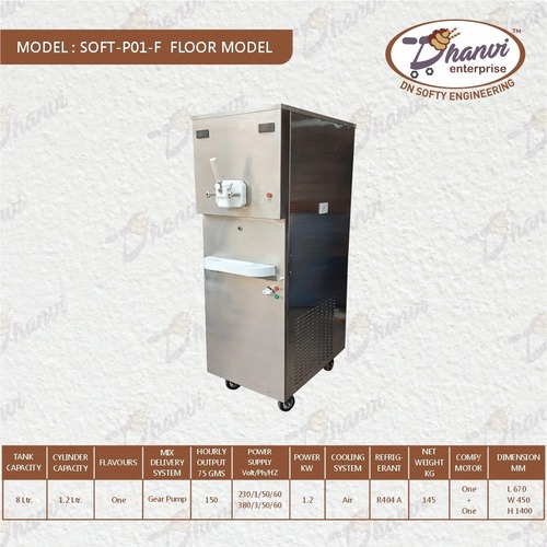 Softy Ice Cream Machine SOFT-P01-B/F  Floor Model