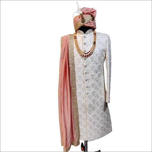 Groom Silk Wedding Sherwani