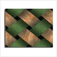 Green And Brown Plain Digital Parking Tiles