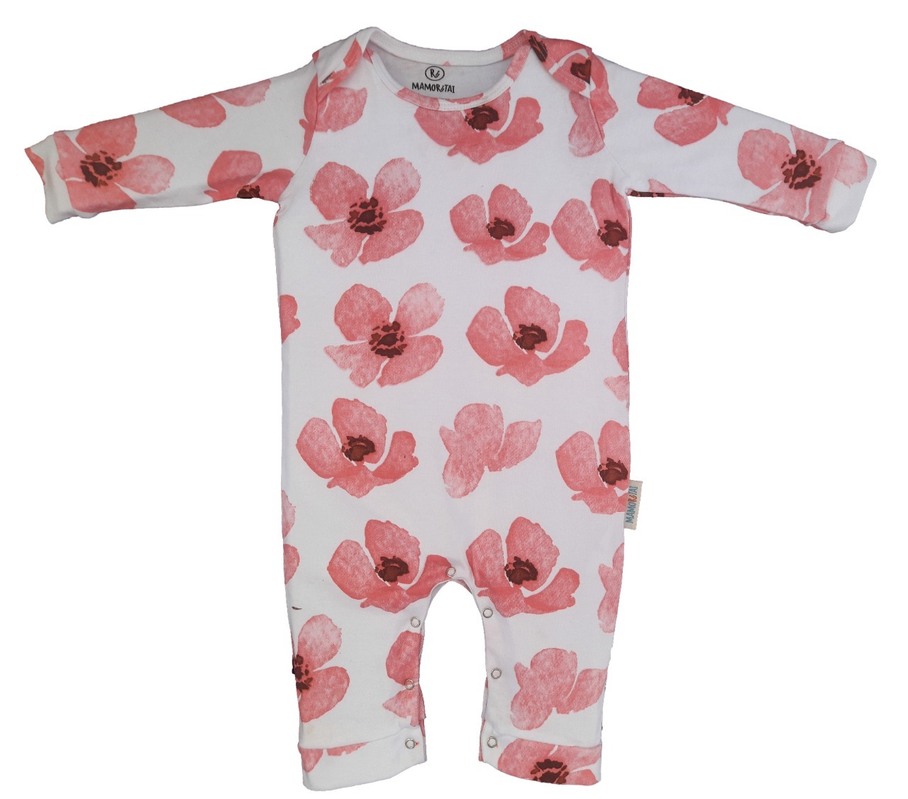 ORGANIC COTTON ROMPER WITHOUT FOOT