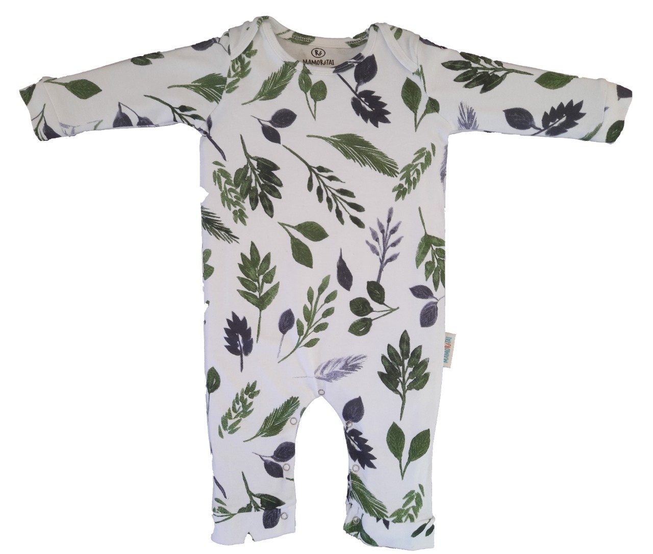 ORGANIC COTTON ROMPER WITHOUT FOOT