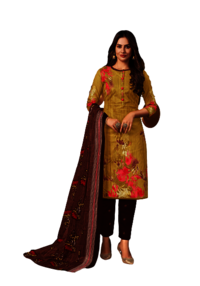 Pure Cotton Printed Unstitched Ladies Suit
