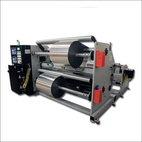 Silver Industrial Slitting Rewinding Machine