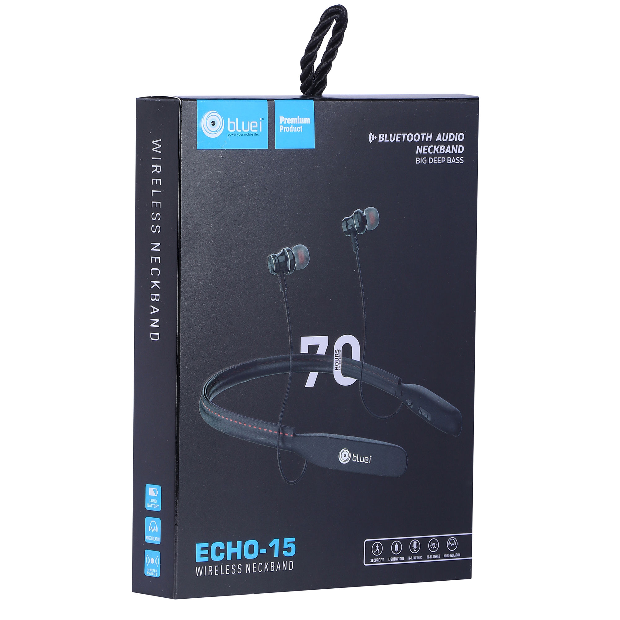 Bluei Echo 15 Bluetooth Audio Neckband Big Deep Bass