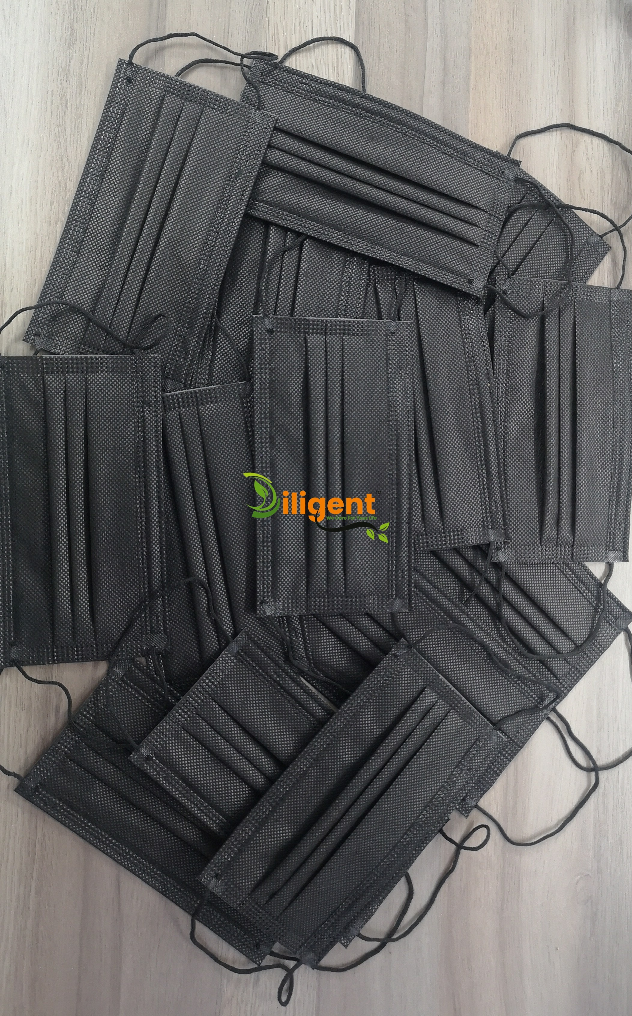 Black 3Ply Surgical Mask Certified ByFDA CE WHO-GMP AND ISO