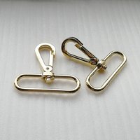 59mm Alloy Metal Gold Dog Hook Hardware For Handbag Swivel Eye Snap Hook
