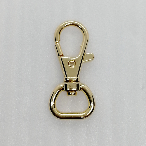High Quality Gold Metal Alloy Fish Mouth Dog Hook For Bag Accessories Size: 13*41.5Mm
