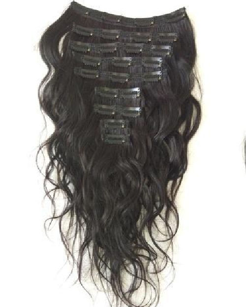 Unprocessed Curly Clip In Human Hair