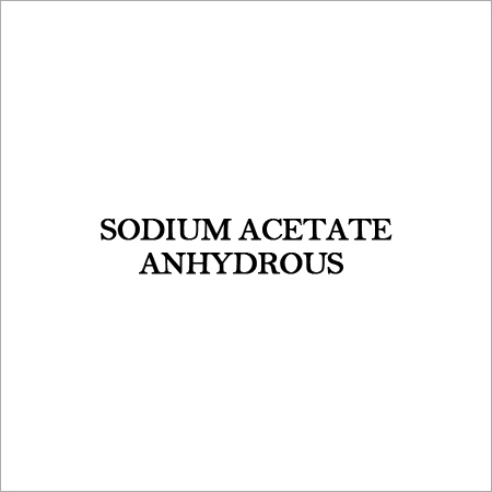 SODIUM ACETATE ANHYDROUS By YOGI CHEMICAL INDUSTRIES