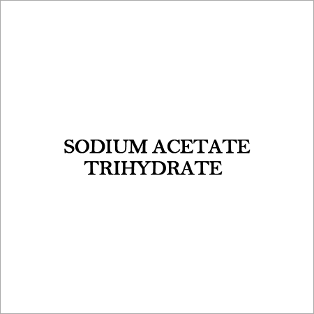 SODIUM ACETATE TRIHYDRATE By YOGI CHEMICAL INDUSTRIES