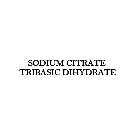 SODIUM CITRATE TRIBASIC DIHYDRATE