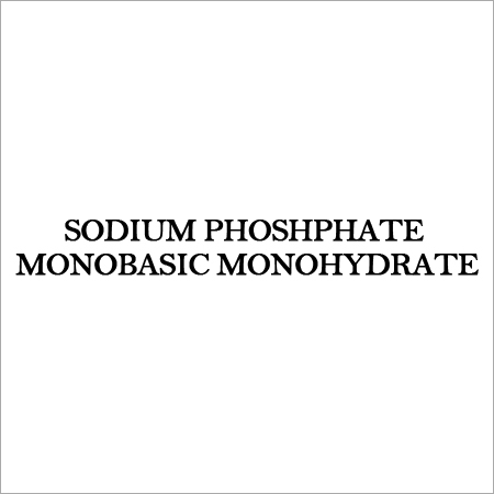 SODIUM PHOSHPHATE MONOBASIC MONOHYDRATE