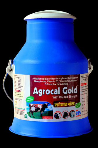 AGROCAL GOLD - Liquid Calcium Supplement for Livestock | Erythrosine Color, Sweet Smelling Fragrance, Enhanced with Vitamins D3, C, Phosphorus & Chromium, 3-Year Shelf Life, Available in Multiple Sizes