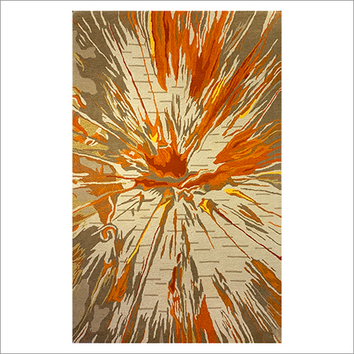 Hand Tufted Modern Wool And Viscose Carpet