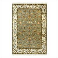 Hand Knotted Traditional Wool And Silk Carpet
