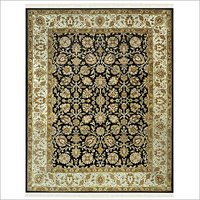 Hand Knotted Traditional Wool And Silk Carpet