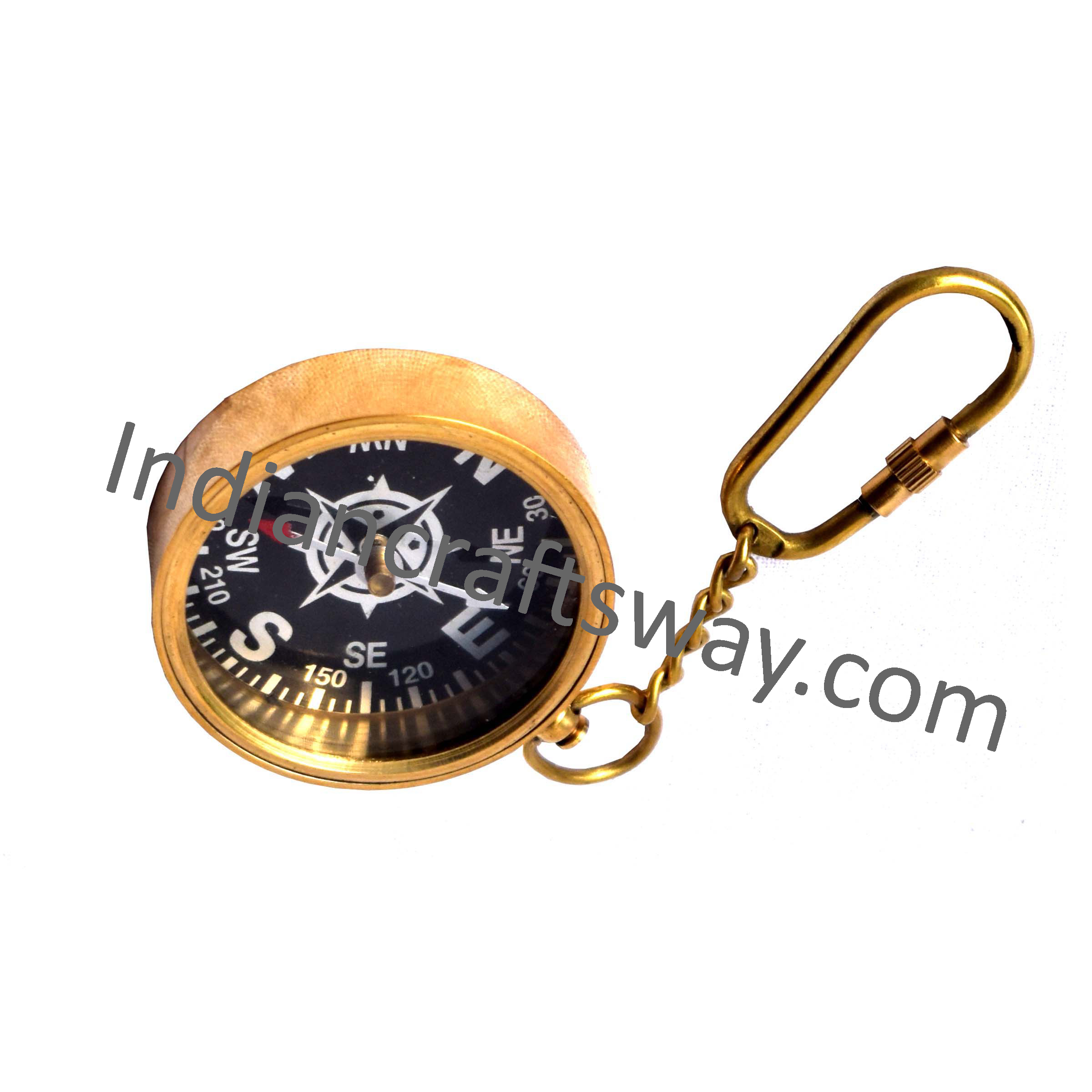 Antique Brass Kayoing Compass Open 2