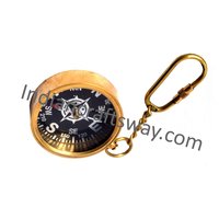 Antique Brass Kayoing Compass Open 2