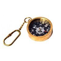 Antique Brass Kayoing Compass Open 2