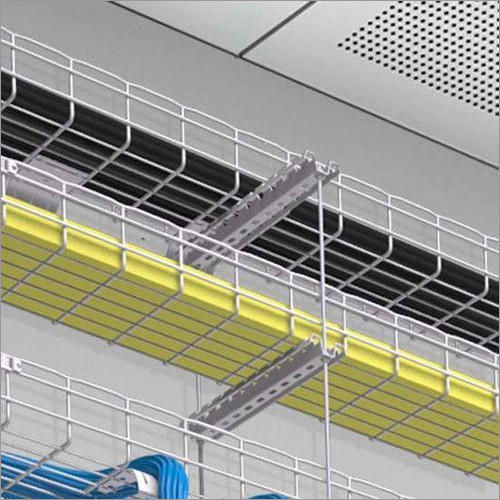 Industrial Steel Wire Mesh Cable Tray Conductor Material: Aluminum