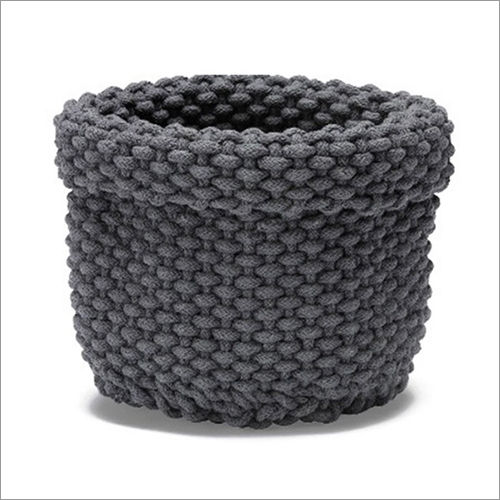 Blue Grey Rope Basket