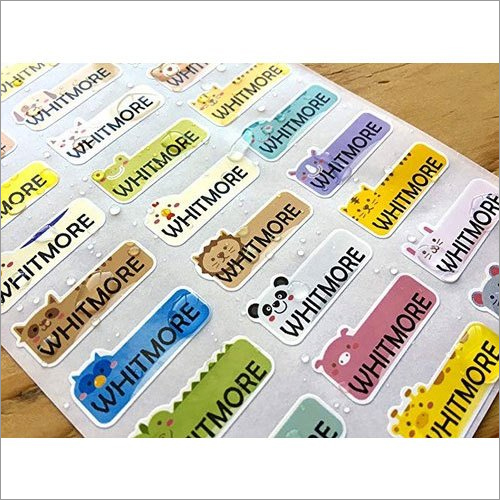 Printed Label Sticker By GRB POLY INDUSTRIES