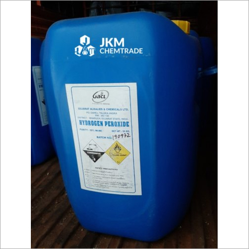 Hydrogen Peroxide 50% GACL Meghmani Liquid Hydrogen Peroxide By JKM CHEMTRADE