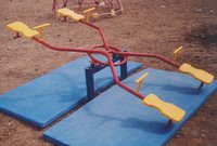 Frp And Metal Double Board Sea-saw