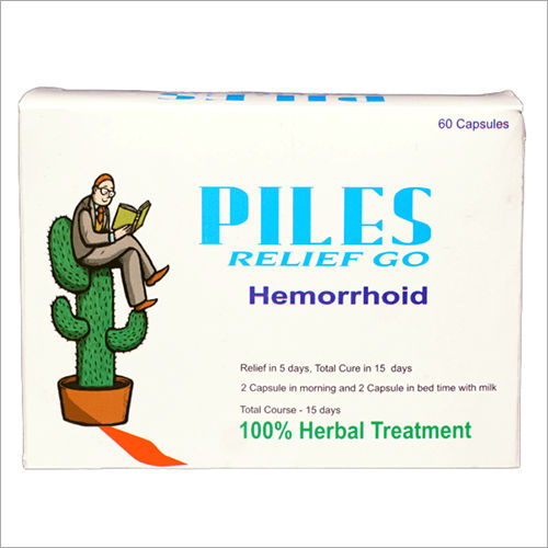 Herbal Piles Relief Go Hemorrhoid Capsules Dry Place