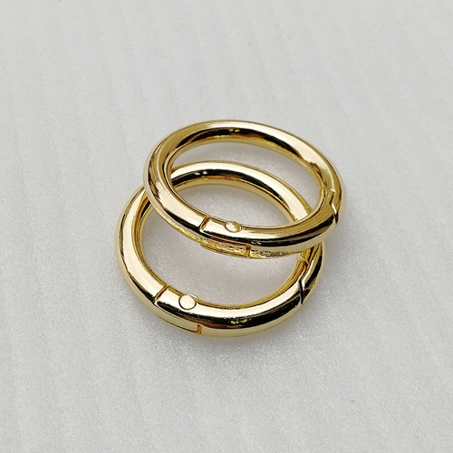 Id25Mm High Quality Gold Metal O Ring Spring Coil Clasp Bag Handbag Accessories Size: 25Mm