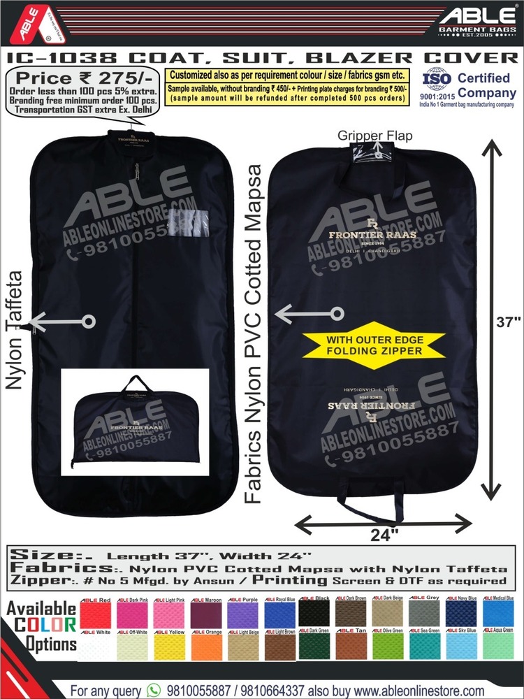 Naylon pvc cotted mapsa coat Cover