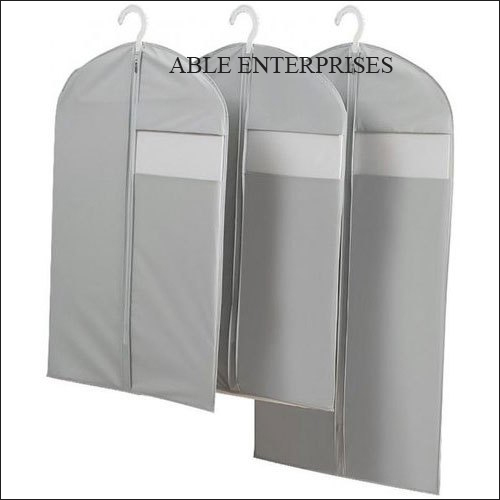 Grey Able White Non Woven Coat Suit Cover