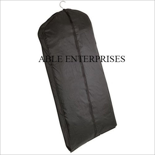 Black Plain Nylon Suit Cover